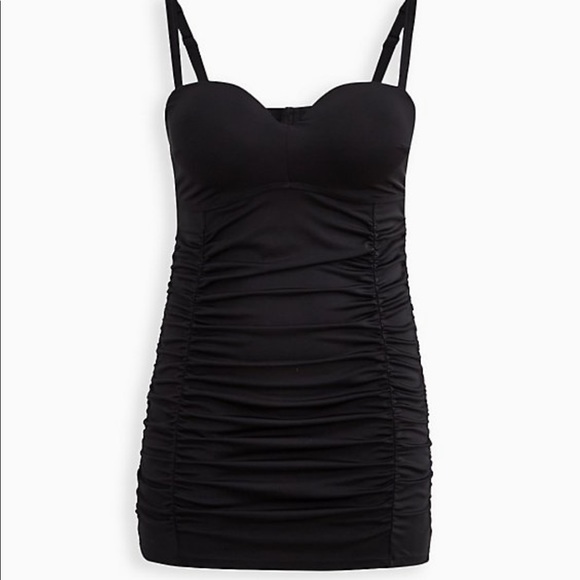 Torrid NWT Ruched Swim Dress♥️ Slimming/Push Up - Picture 2 of 6